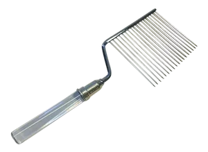 Mid Century Modern Fb Rogers Stainless Steel Lucite Cake Breaker Comb