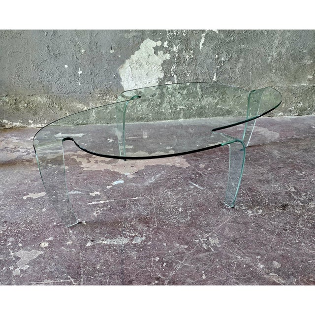 Glass Coffee Table from Fiam, 1980s For Sale - Image 11 of 11