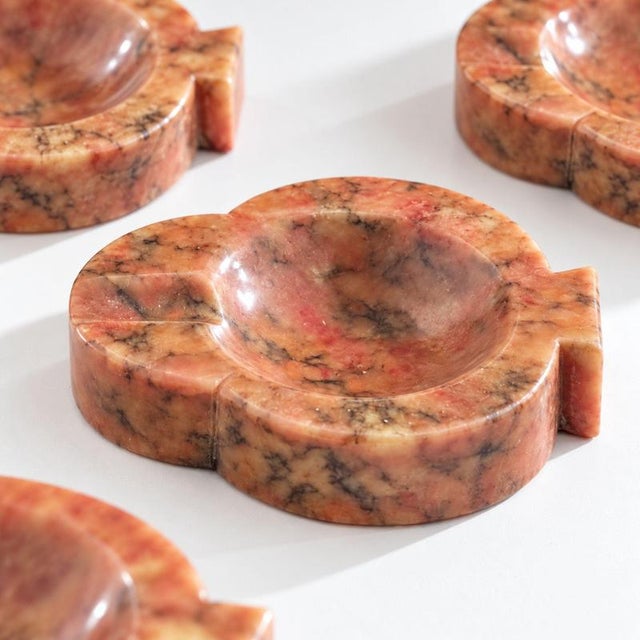 Italian Alabaster Poker Ace Ashtrays, 1970s, Set of 4 For Sale - Image 6 of 9