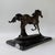 Bronze Galloping Horse Sculpture on Marble Base – Classical Equestrian, 14” L For Sale - Image 9 of 12