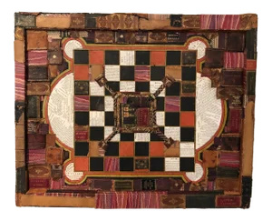 Fay Sciarra Mixed Media Gameboard Collage Wall Art