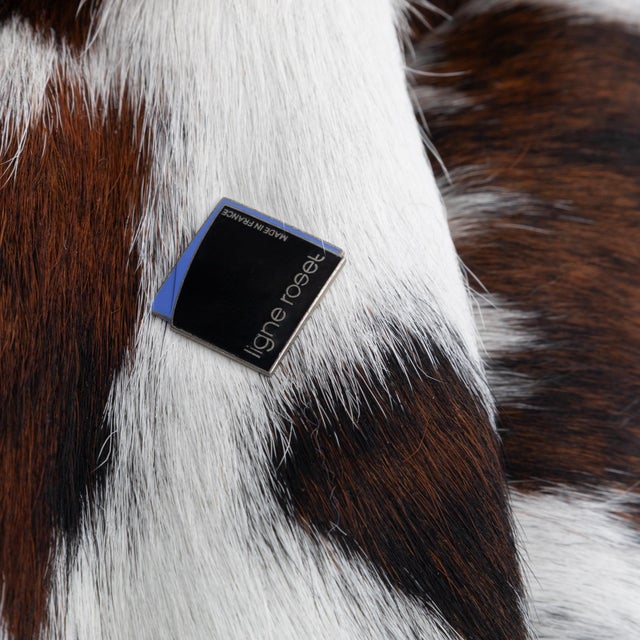 Brown Vintage Ligne Roset Togo Fireside Chair in Natural Cowhide - Michel Ducaroy, 1970s For Sale - Image 8 of 14