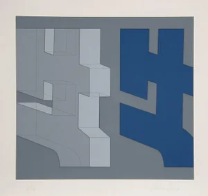 Chryssa, "Series 4", Abstract Screenprint