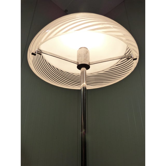 Silver LT 350 Floor Lamp by Carlo Nason for Mazzega, Italy, 1960s For Sale - Image 8 of 17