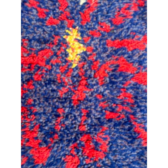 Blue Small Vintage Swedish Rug, 1960s For Sale - Image 8 of 18