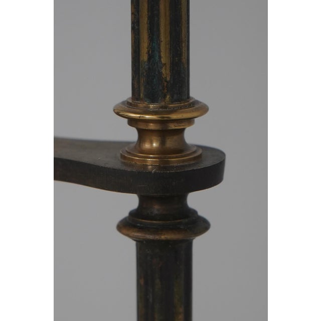 Maitland - Smith Maitland Smith Neoclassical Swan Form Glass Top Pedestal For Sale - Image 4 of 11