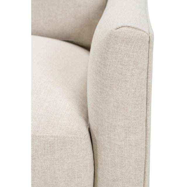 Greta Chair, Cream Linen For Sale - Image 10 of 13