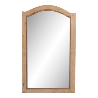 19th Century France Antique White Wood Mirror For Sale