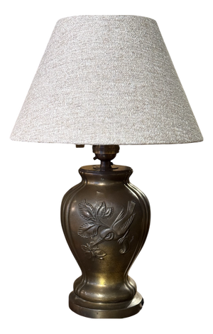 Art Deco Bronze Table Lamp from Stjärnmetall, 1930s