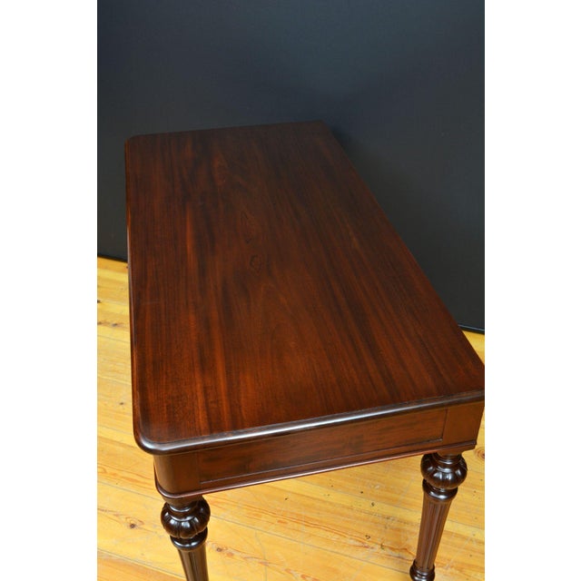 Victorian Mahogany Writing Desk or Dressing Table For Sale - Image 6 of 18