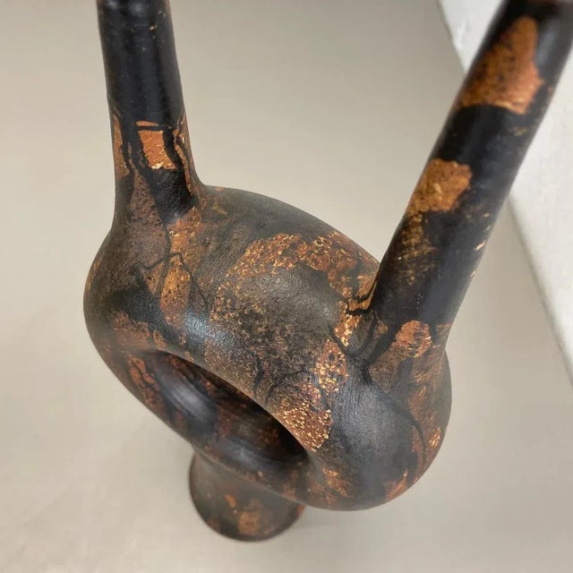 Vintage Ceramic Studio Pottery Vase from Gerhard Liebenthron, 1977 For Sale - Image 17 of 18