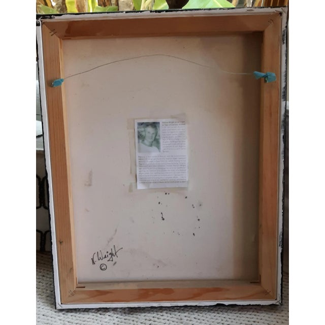 Late 20th Century Postmodern Abstract Mixed Media Acrylic Painting by Norton Wright For Sale - Image 4 of 5