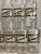 American Antique Whitall Tatum Co. Reverse-Painted Gilded Label Apothecary Jars, Set of 16 For Sale - Image 3 of 8