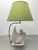 Pigeon-Shaped Porcelain Lamp with Fabric Lampshade, 1970s For Sale - Image 6 of 18