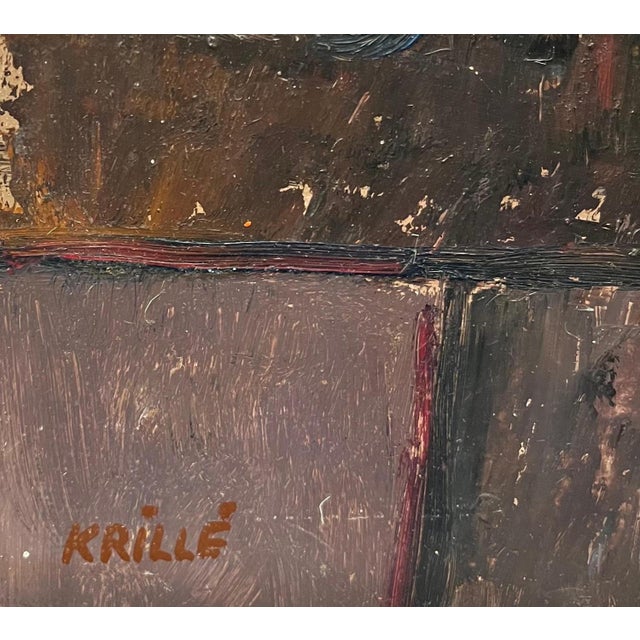 Jean Krille, Still Life 117, Oil on Masonite, 1979 For Sale - Image 4 of 11
