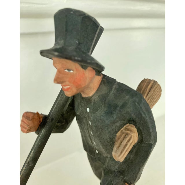 Vintage English Wooden Chimney Sweep Figurine For Sale In Columbia, SC - Image 6 of 10