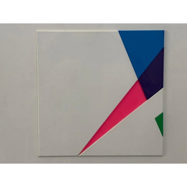 Alfredo Troisi, Evolution of the Square, 1975, Mixed Media on Cardboard, Set of 2 For Sale - Image 4 of 8