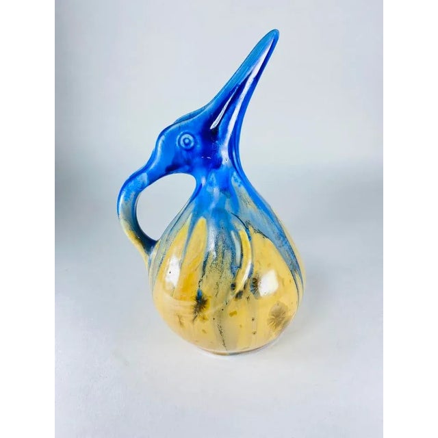 Ceramic Flamed Pitcher and Sandstone Vase by Gilbert Metenier, Set of 2 For Sale - Image 7 of 11