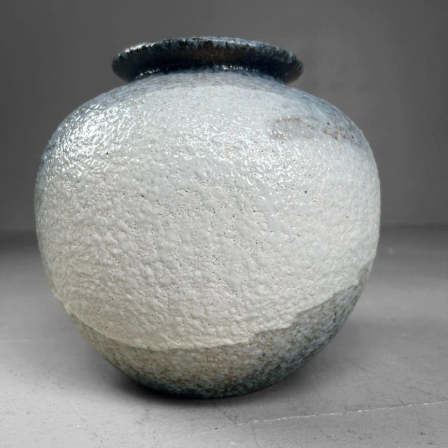 Japanese Shigaraki Flower Vase with Sakura Decor, 1970s For Sale - Image 11 of 15