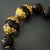 Metal Chunky Nepal Beads Black Lava Beaded Bracelet For Sale - Image 7 of 9