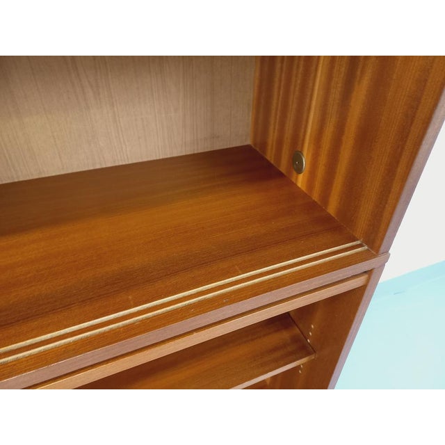 Vintage Teak-Style Mahogany Bookcase, 1960s For Sale - Image 14 of 15