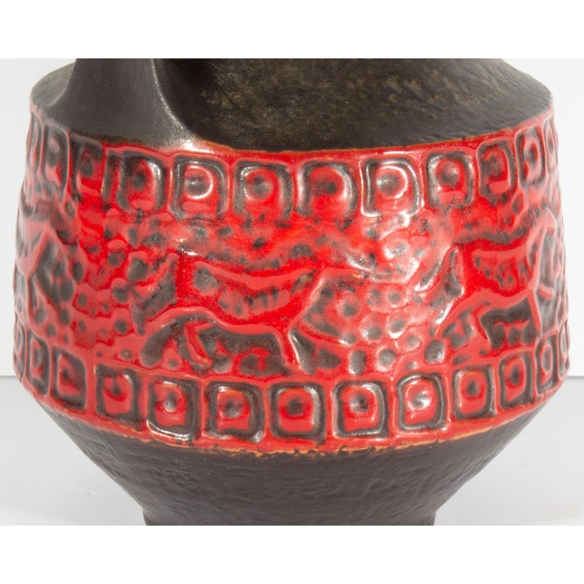 Ceramic West German Prehistoric Design Jug Vase by Carstens Tönnieshof For Sale - Image 7 of 9