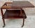 Brown Early 20th Century Cherry Wood Serving Bar Cart with Removable Tray, 1940s For Sale - Image 8 of 18