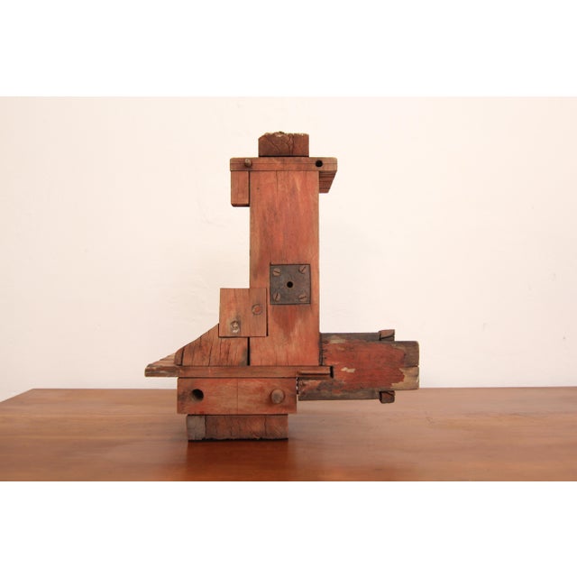 Early 20th Century Wooden Casting Pattern Object with Original Patina For Sale - Image 13 of 16