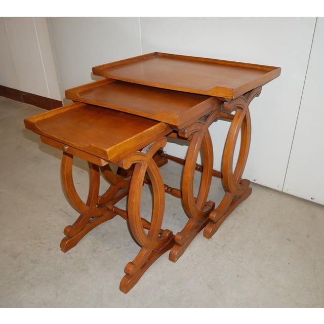 Vintage Nesting Tables, 1980s, Set of 3 For Sale - Image 6 of 16