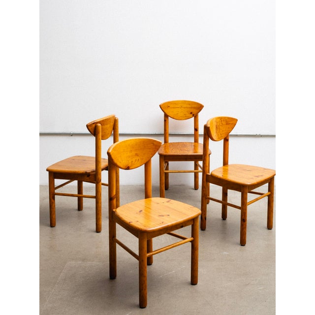 Mid 20th Century Solid Pine Dining Chairs Attributed to Rainer Daumiller - A Pair For Sale - Image 5 of 12