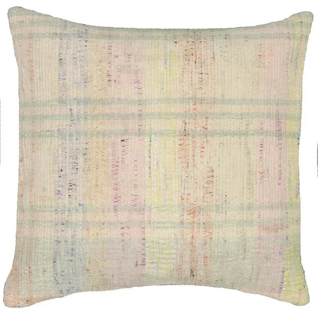 Art Deco Nalbandian - 1960s Turkish Adana Hemp Pillow - 15" X 15" For Sale - Image 3 of 3
