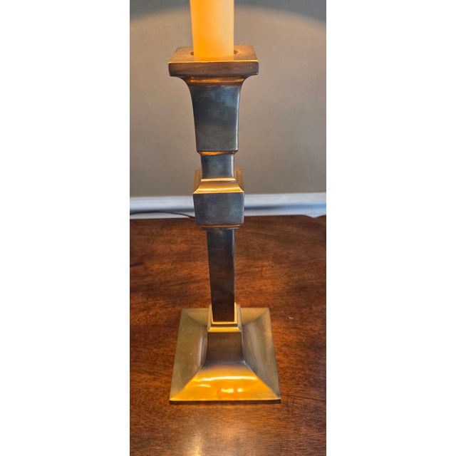 Vintage Brass Chapman Table Lamp For Sale - Image 11 of 13