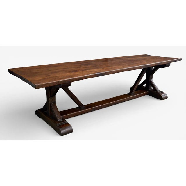 French 18th Century French Monastery 10ft Large Refectory Table For Sale - Image 3 of 6
