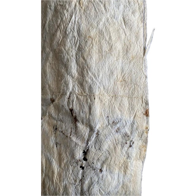 1950s Vintage Fijian Masi Barkcloth Panel For Sale - Image 5 of 9