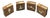 1960s Dansk Teak Wood & Pewter Match Boxes, Set of 4 For Sale