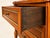 Pair of louis xvi style bedside tables in solid mahogany with brass stringing. Circa 1970. each table features three...