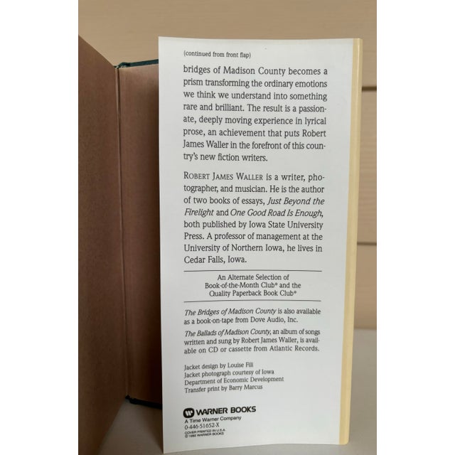 1990s 1st Printing the Bridges of Madison County by Robert James Waller 1992 Hardback For Sale - Image 5 of 11