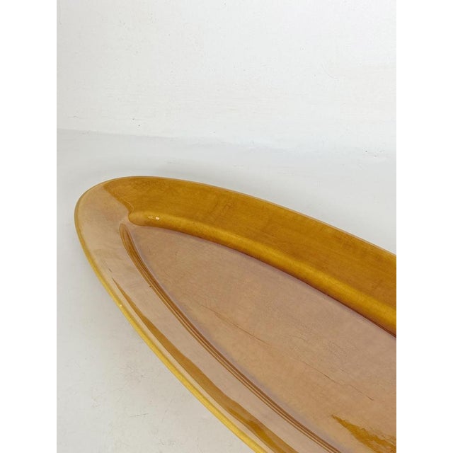 Brown Oval Ceramic Dish, France, 1970s For Sale - Image 11 of 14