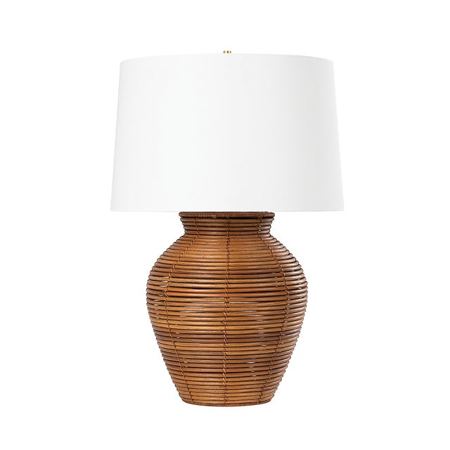 Hudson Valley Lighting Newark 19.5 in. 1 Light Table Lamp in Vintage Gold Leaf Finish For Sale