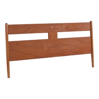 Mid Century Danish Teak Full Headboard For Sale