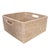 Wood Artifacts Rattan Square Storage Basket with Rounded Corners in White Wash - 16" For Sale - Image 7 of 7