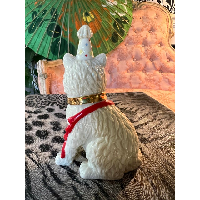 1970s 1970s Ceramic Lennox Birthday Cat With Party Hat For Sale - Image 5 of 8