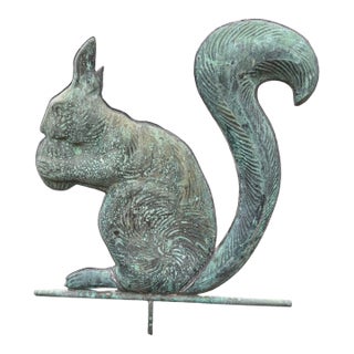Large 19th Century Copper Squirrel Weathervane, Attributed to e.g. Washburne & Co., New York, Ca. 1880–1900 For Sale