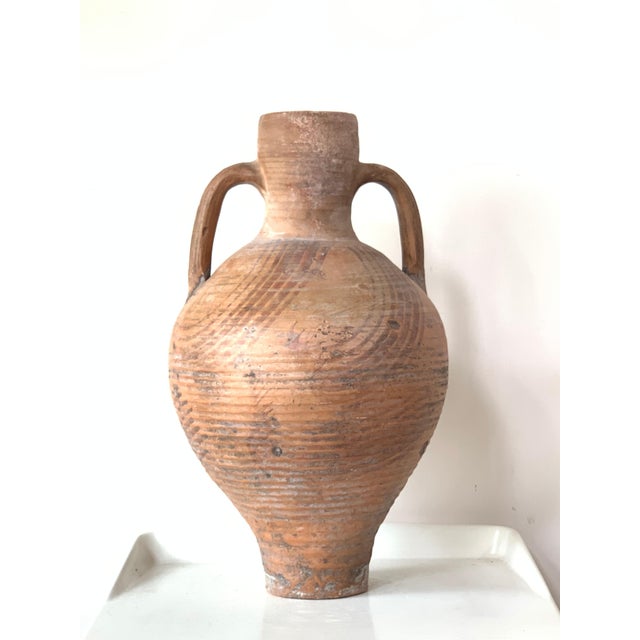 Baroque 19h Century Picher "Cantaro" from Calanda, Spain, Terracotta Vase For Sale - Image 3 of 18