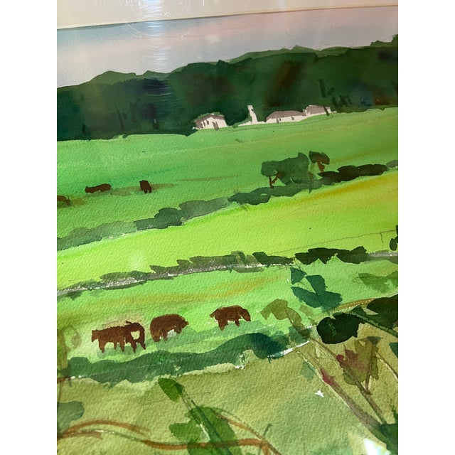 Original Landscape Watercolor Painting, Signed For Sale - Image 10 of 16