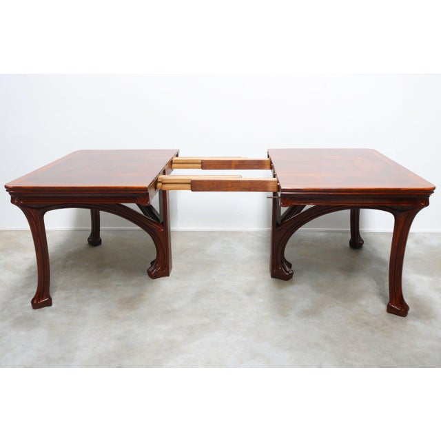 1900 - 1909 French Art Nouveau Dining Table by Eugène Gaillard for Maison Bing, 1900 For Sale - Image 5 of 18
