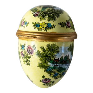1940s Cartier Limited-Edition Egg Shaped Enamel Trinket Box