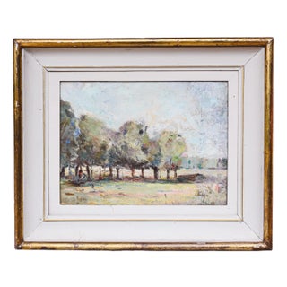 Ezio Pastorio, Lombard Plain, 1970s, Oil on Canvas For Sale