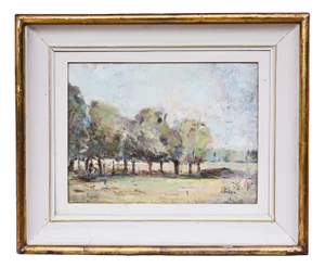 Ezio Pastorio, Lombard Plain, 1970s, Oil on Canvas