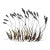 Vintage Mid-Century Modern Brass & Copper Cattail Wall Sculpture in the Style of Curtis Jeré For Sale